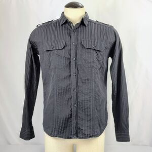 EDUN Black Casual Button Down Shirt